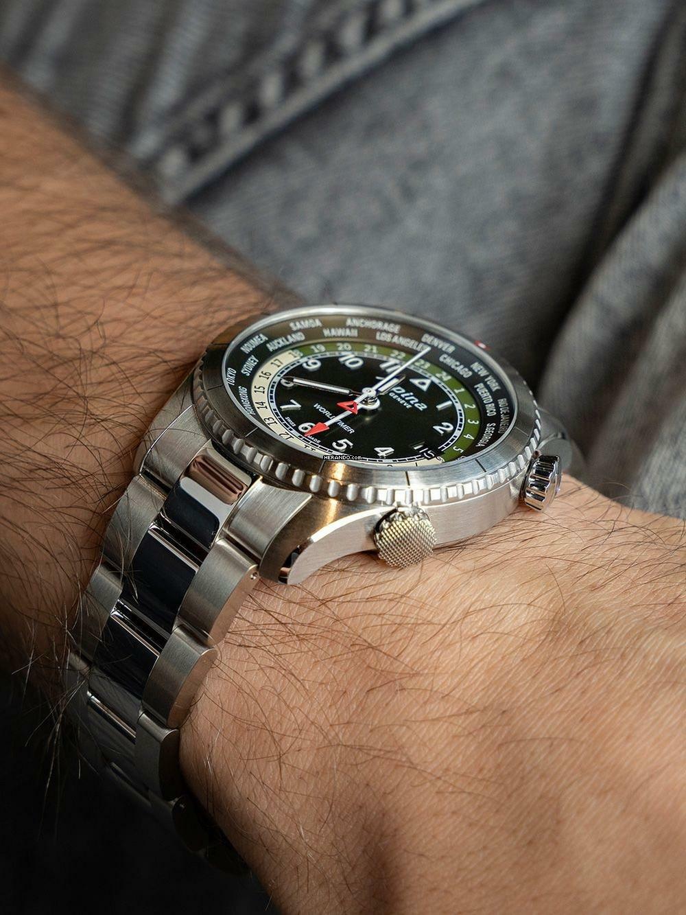 Thumbnail von Alpina Startimer Pilot AL-255GR4S26B Startimer Pilot Worldtimer Herrenuhr 41mm