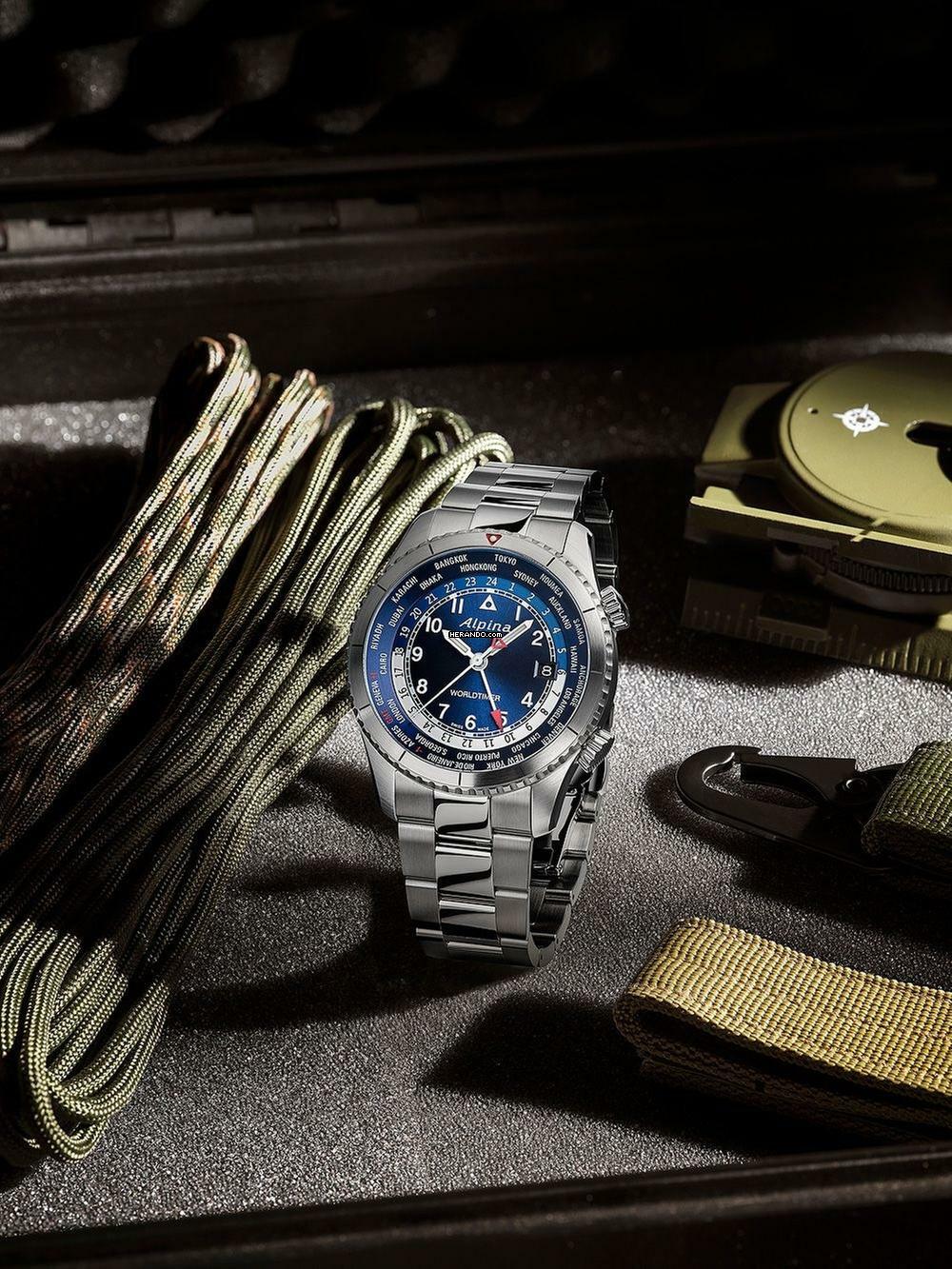 Thumbnail von Alpina Startimer Pilot AL-255N4S26B Startimer Pilot Worldtimer Herrenuhr 41mm