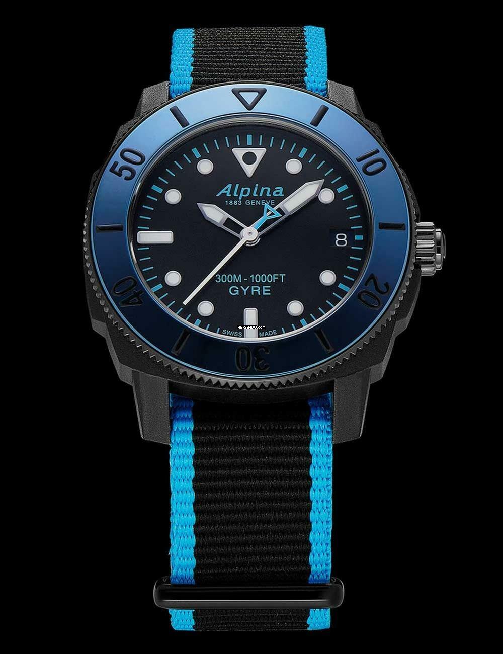 Thumbnail von Alpina AL-525LBN3VG6 Damenuhr Seastrong Ladies Diver Comtesse Gyre 36mm 30ATM