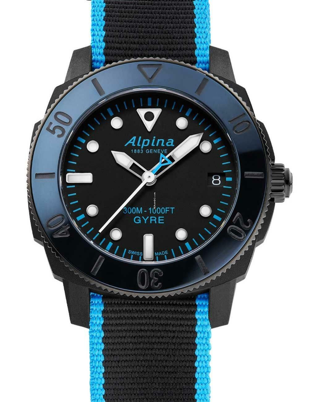  Alpina AL-525LBN3VG6 Damenuhr Seastrong Ladies Diver Comtesse Gyre 36mm 30ATM 