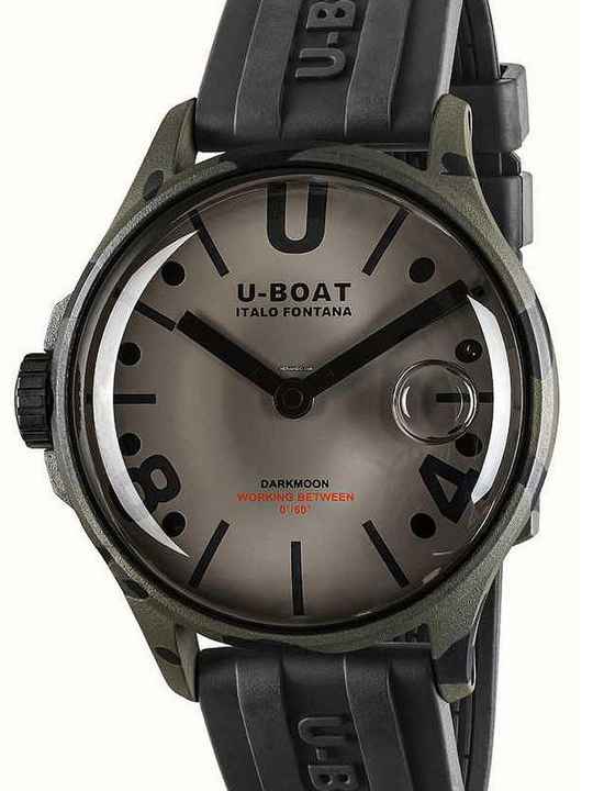  U-Boat 9550 Darkmoon Grey Camouflage Herrenuhr 44mm 5ATM 