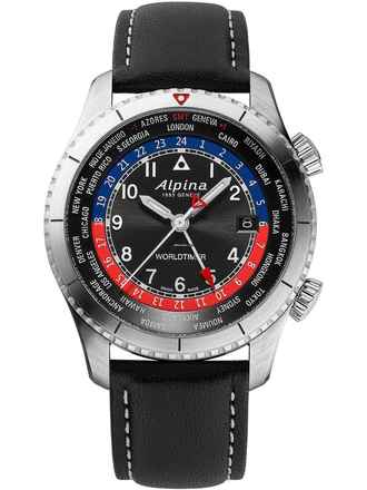  Alpina Startimer Pilot AL-255BRB4S26 Startimer Pilot Worldtimer Herrenuhr 41mm 