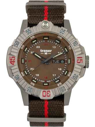  Traser H3 110669 Tactical Braun Titan Herrenuhr 46mm 20ATM 