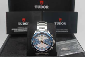 Thumbnail von Tudor Heritage Chrono Blue 70330B Full Set 2022