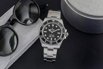 Thumbnail von Rolex Submariner (No Date) Stahl Automatik Herrenuhr Ref. M124060 Box & Papiere 2022