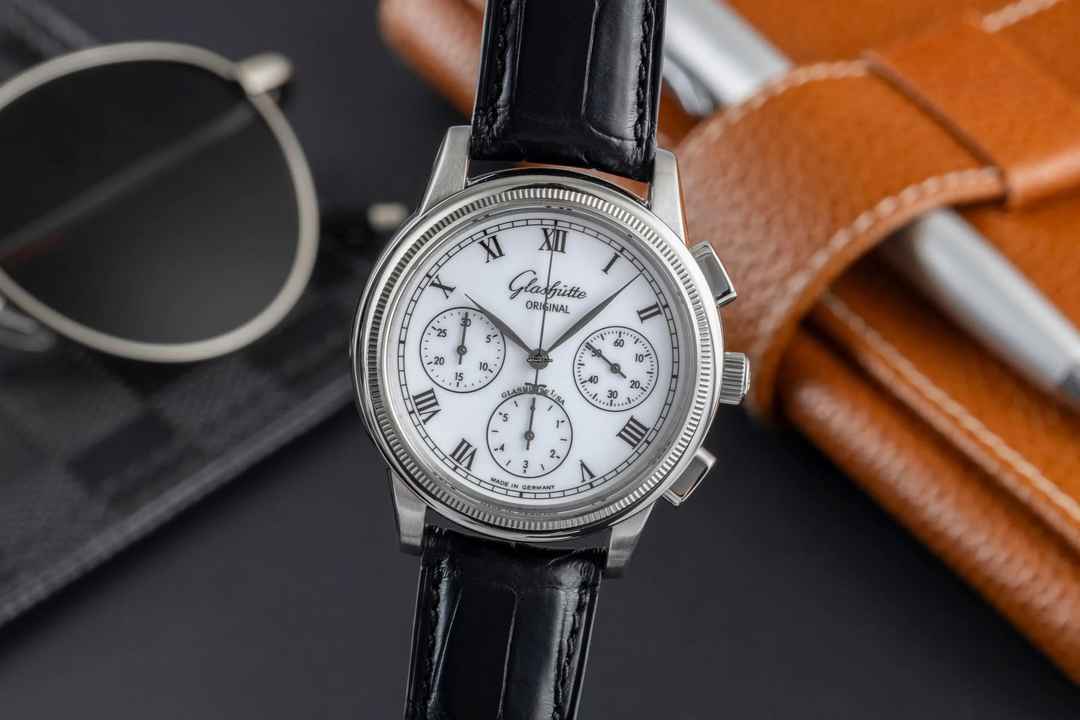  Glashütte Original Senator Chronograph Stahl Automatik Herrenuhr Ref. 1-39-31-05-03-04 