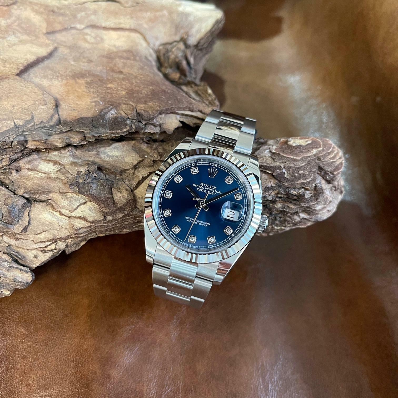  Rolex Datejust 41 Oyster Perpetual Datejust 41 Diamant - Ref. 126334 FullSet 2022  