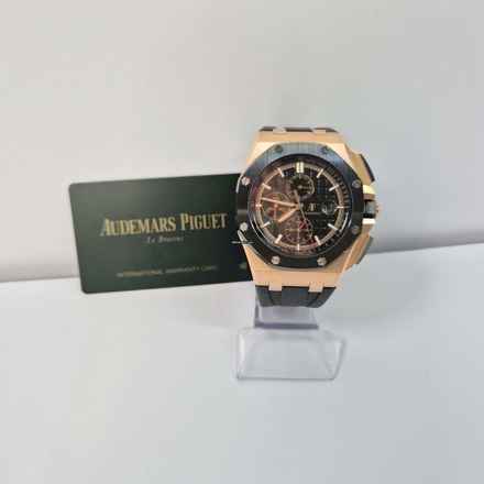  Audemars Piguet Royal Oak Offshore Chronograph Ouro Rosé 44mm Automático Completo 
