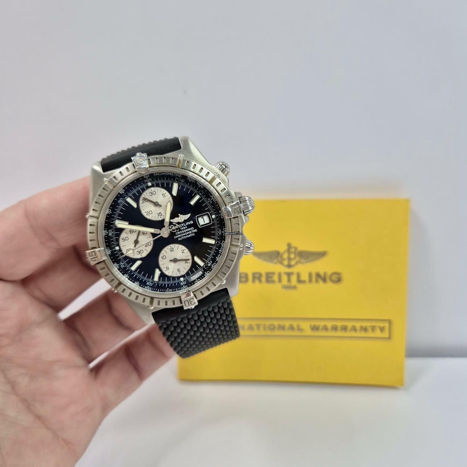  Breitling Crosswind Chronograph 43mm Automático Completo 