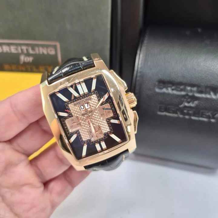  Breitling Bentley Flying B XL Ouro Rosé Chronograph Automático Completo 