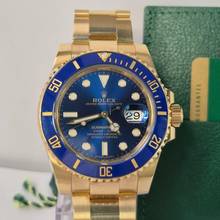 Thumbnail von Rolex Submariner Date Full Yellow Gold 40mm Blue Dial Automático Completo