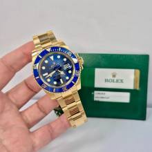 Thumbnail von Rolex Submariner Date Full Yellow Gold 40mm Blue Dial Automático Completo