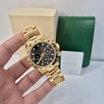  Rolex Daytona Full Yellow Gold Recently Serviced 40mm Completo 