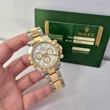 Thumbnail von Rolex Daytona Ouro & Aço White Dial 40mm Automático Completo