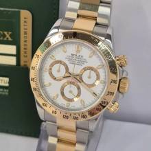 Thumbnail von Rolex Daytona Ouro & Aço White Dial 40mm Automático Completo