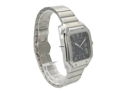  Cartier Santos de Cartier Edelstahl großes Modell Ref. WSSA0071 