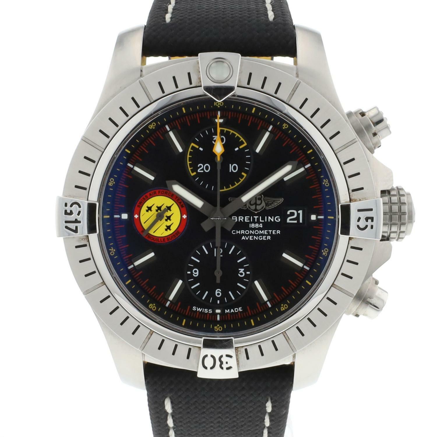  Breitling Avenger Chronograph 45MM Swiss Air Force Team Edition  