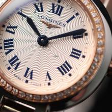 Thumbnail von Longines PrimaLuna Steel / Rosegold Diamonds Roman Dial NEW