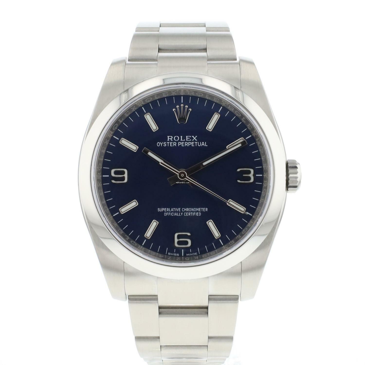  Rolex Oyster Perpetual 36 Blue Dial  