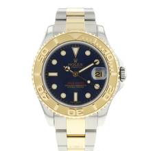 Thumbnail von Rolex Yacht-Master 35 Midsize Gold/Steel Blue Dial