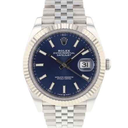  Rolex Datejust 41 Jubilee Fluted Blue Dial  