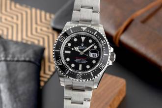 Thumbnail von Rolex Sea-Dweller Single Red Stahl Herrenuhr Ref. 126600 Box & Papiere 2022