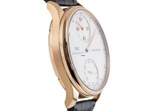 Thumbnail von IWC Portugieser Handaufzug 18k (0,750) Gold Handaufzug Herrenuhr Ref. IW544402