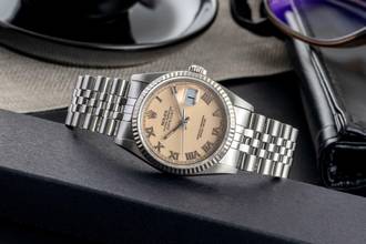 Thumbnail von Rolex Datejust 36 Stahl / Weissgold Automatik Herrenuhr Oyster Ref. 16234