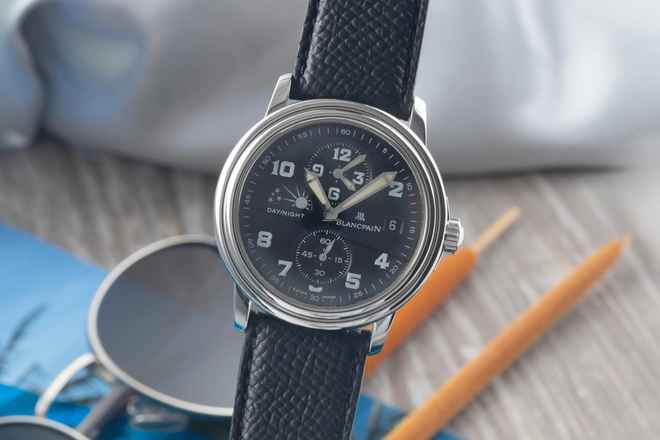  Blancpain Léman Time Zone Automatik Edelstahl Herrenuhr Ref. 2160-1130M-71  