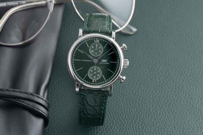  IWC Portofino Chronograph Stahl Automatik Herrenuhr Ref. IW391405 Papiere 2022  