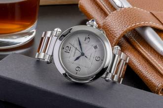 Thumbnail von Cartier Pasha Edelstahl Automatik Herrenuhr Ref. WSPA0009 Box & Papiere 2022