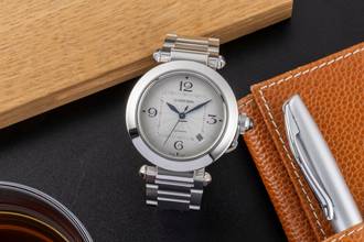 Thumbnail von Cartier Pasha Edelstahl Automatik Herrenuhr Ref. WSPA0009 Box & Papiere 2022