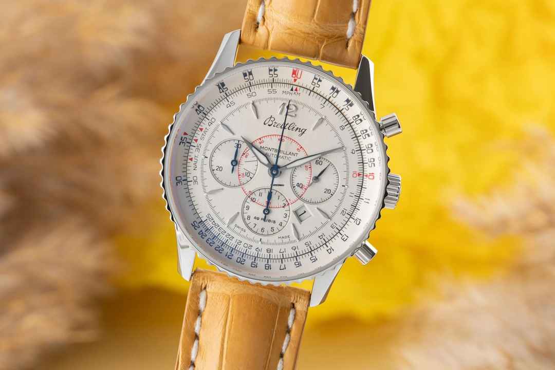 Breitling Montbrillant Chronograph Stahl Automatik Herrenuhr Ref. A41330 