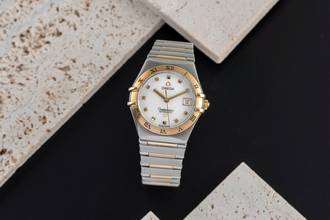 Thumbnail von Omega Constellation Ladies Stahl / Gold Automatik MOP Damenuhr Ref. 1391.71.00