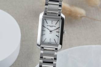 Thumbnail von Baume & Mercier Hampton Stahl MOP Dial Quarz Damenuhr Ref. M0A10474 B&P 2023