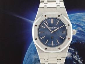 Thumbnail von Audemars Piguet Royal Oak Jumbo jumbo” Extra Thin 39mm Blue Dial Like New Full Set