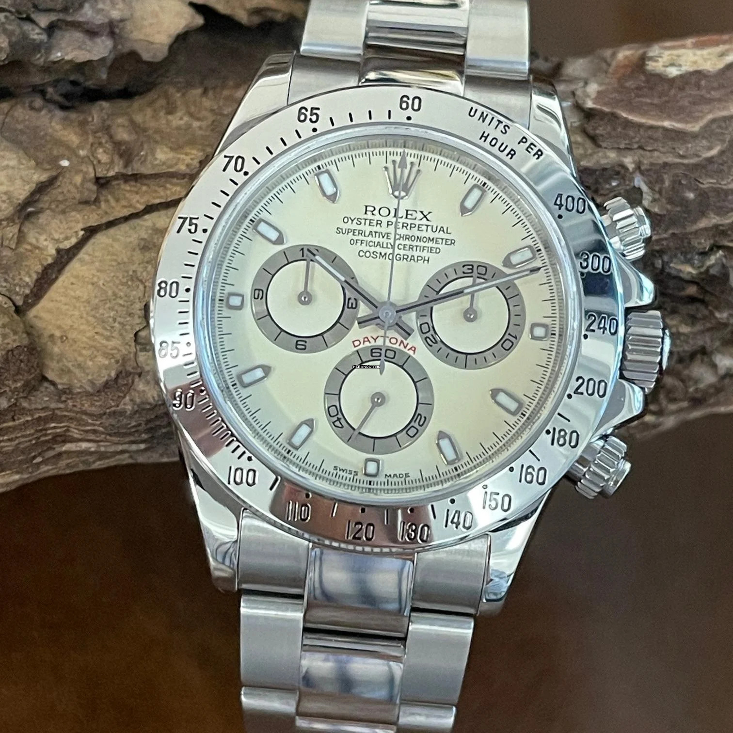  Rolex Daytona Daytona - LEMON DIAL - FULLSET 2003 - Ref. 116520 **Ultra Rare Lemon Dial** 