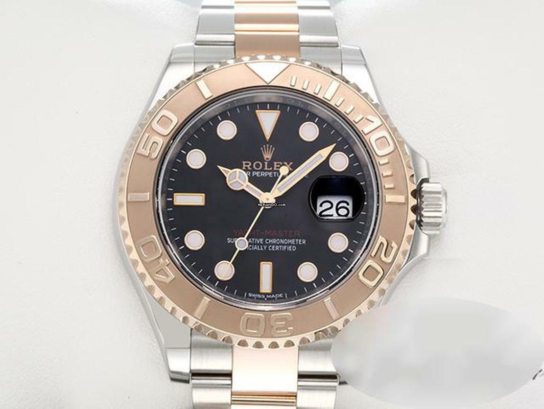  Rolex Yacht-Master 40 40mm 116621 2018 Edelstahl Roségold 750 Automatik Stainless Steel 18kt Rose Gold Black Dial Chronometer Oyster-band 