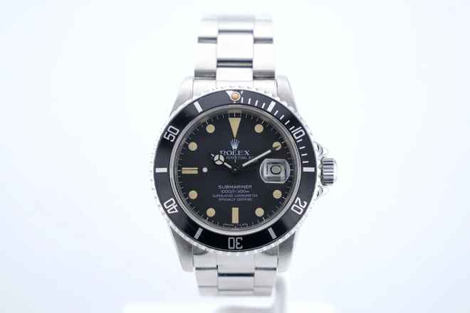  Rolex Submariner Date Pallettoni Matte Dial With Patina - 24 Months Warranty - 16800 1981 