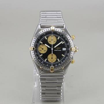  Breitling Chronomat Automatik Ø 39 mm Rouleaux Armband Zifferblatt schwarz 