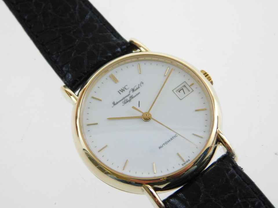  IWC Portofino Automatic 18 Karat Gelbgold 34 mm im Top Zustand  