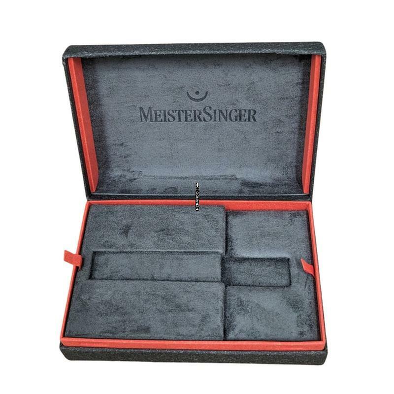 Thumbnail von Meistersinger NEO Einzeiger Automatikuhr NES903 mit Lederband Tannengrün