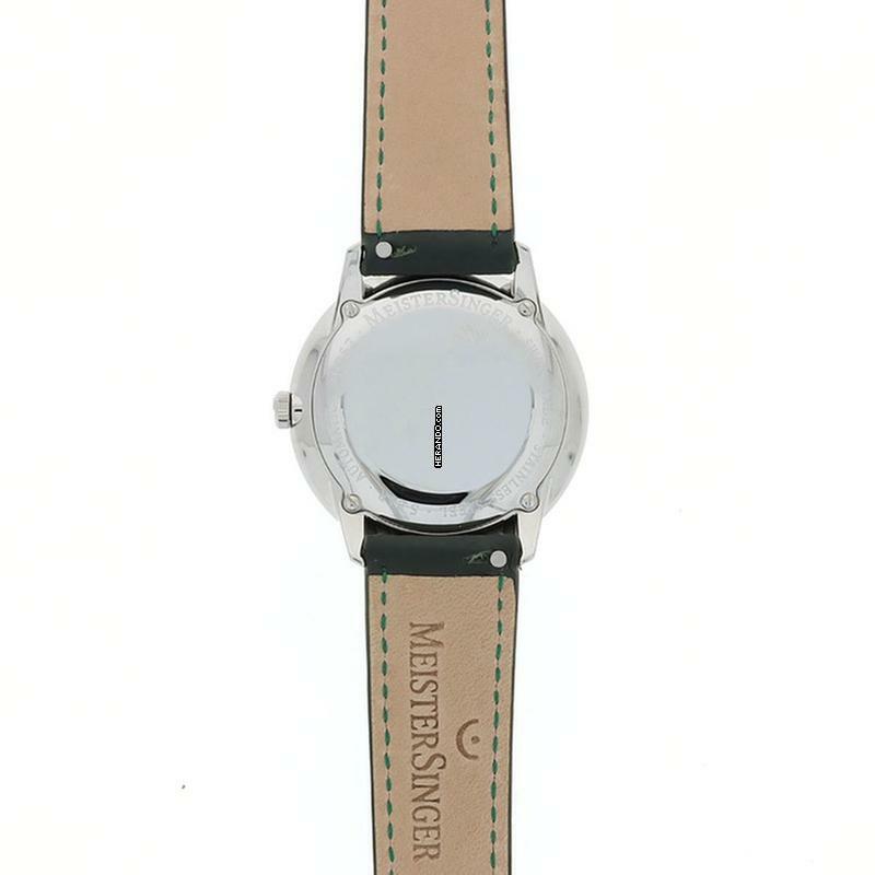 Thumbnail von Meistersinger NEO Einzeiger Automatikuhr NES903 mit Lederband Tannengrün