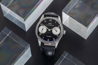 Thumbnail von IWC Portugieser Automatik Edelstahl Automatik Herrenuhr Ref. IW500001 Papiere 2003