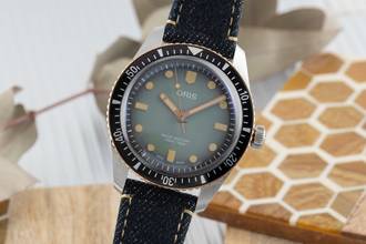Thumbnail von Oris Divers Sixty Five X Momotaro Stahl / Bronze Automatik Herrenuhr Ref. 01 733 7707 4337 B&P