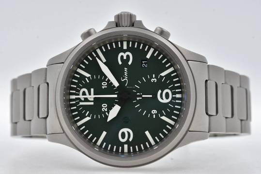  Sinn 756 / 757 Die Jagduhr Limited Edition to 100pcs Green Dial Chronograph  