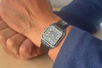 Thumbnail von Cartier Santos Dumont Black Lacquer perfektes Fullset mit Cartier Garantie bis 2031