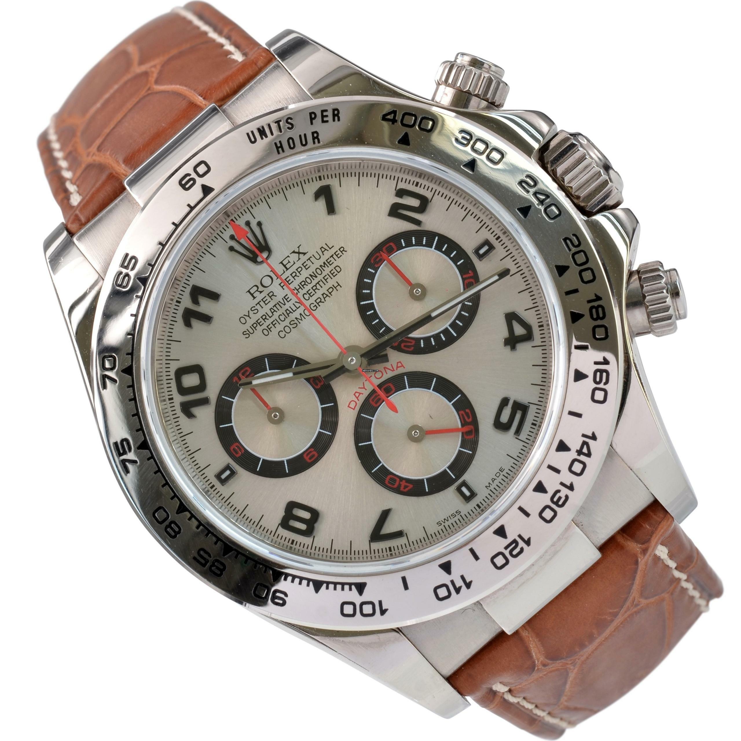  Rolex Daytona 116519 Racing silver dial 2002's Full Set  