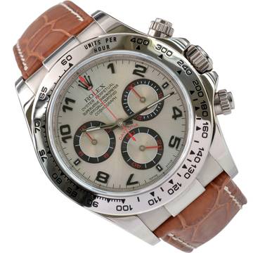  Rolex Daytona 116519 Racing silver dial 2002's Full Set  