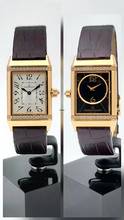 Thumbnail von Jaeger-LeCoultre Reverso Duetto 18 Kt. Gold black and white diamonds